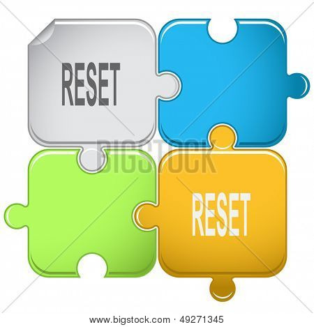 Reset. Puzzle di raster. 