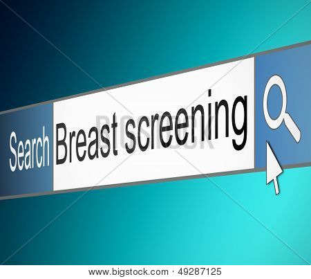 Breast Screening Concept.