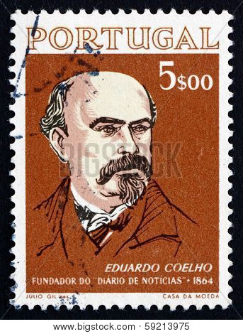 Postage Stamp Portugal 1964 Eduardo Coelho, Journalist