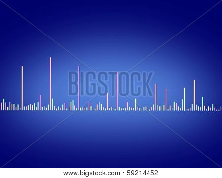 4K (UltraHD) image of digital equalizer
