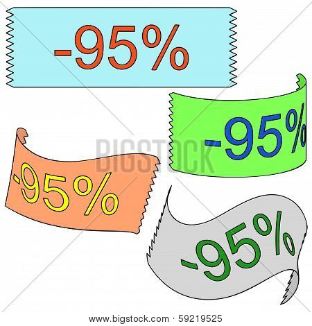 Set Of Tape (minus Ninety-five Percent)