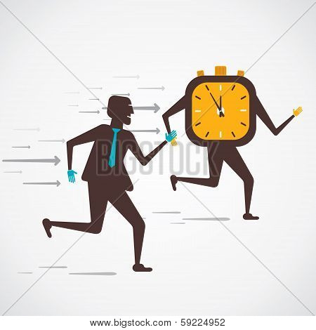 men compete to time vector