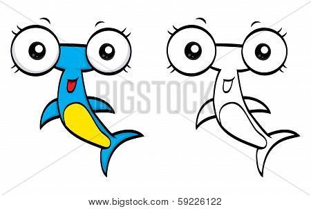 Cartoon hammerhead