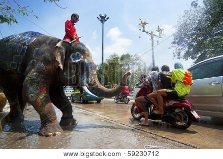 Songkran Festival In Ayudhya