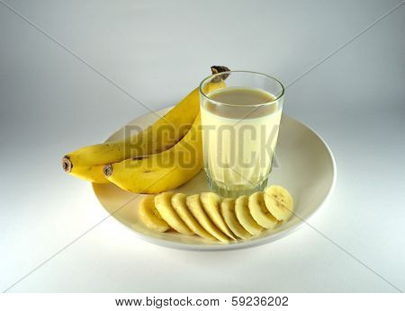 Banana And Banana Flavour Milk