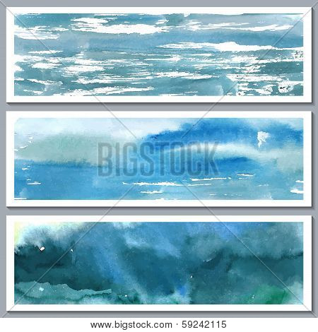 Watercolor vector abstract background