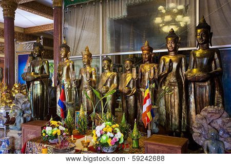 Ounalom Temple Contains An Eyebrow Hair Of Buddha. Cambodia