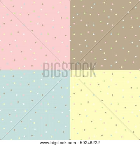 Abstract seamless polka dot background.