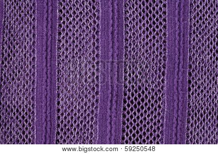 Fabric With Crochet Work