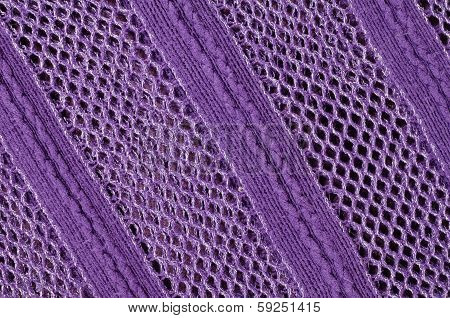 Fabric With Crochet Work