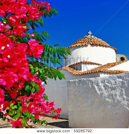 Greece.Patmos island. monastery
