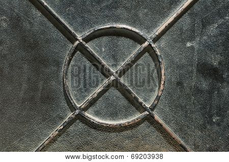 Old Metal Door Decoration