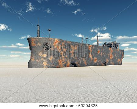 Beached Supertanker