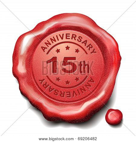 15Th Red Wax Seal