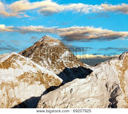 Evening View Of Everest From Kala Patthar - Trek To Everest Base Camp - Nepal