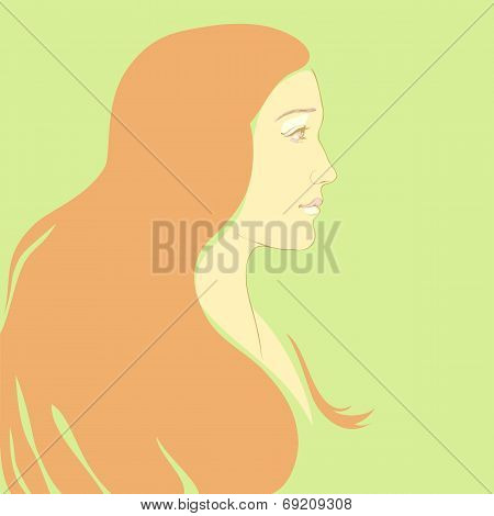 vector girl cartoon