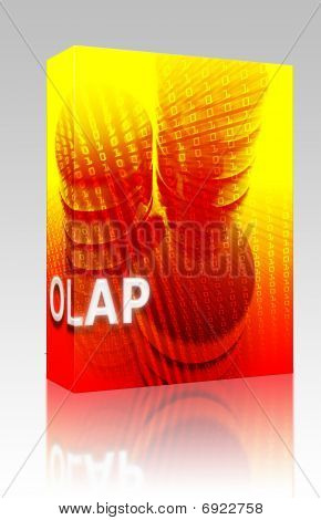 OLAP Data ilustrace Box balení