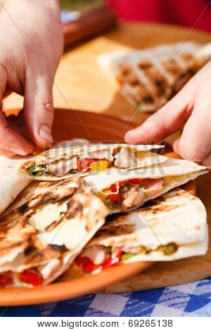 tortilla with vegetables
