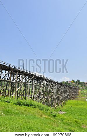Mon Bridge At Sangklaburi