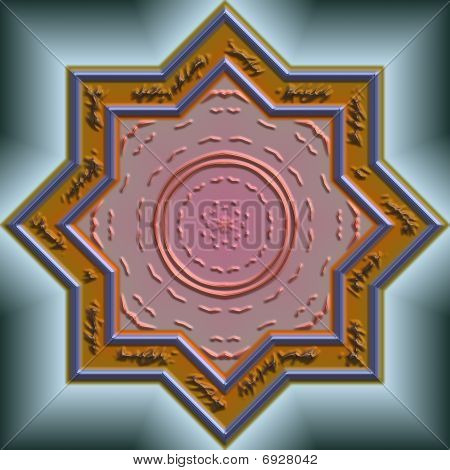 Mandala-östlichen abstract design