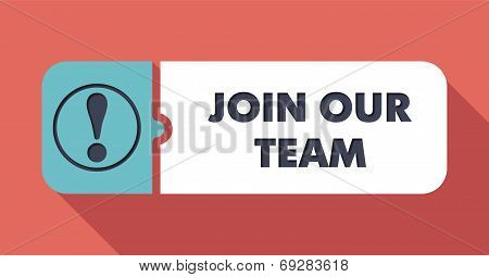 Join Our Team Concept in Flat Design.