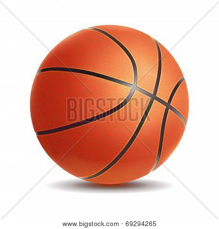 Vector Basketball Isolated On A White Background