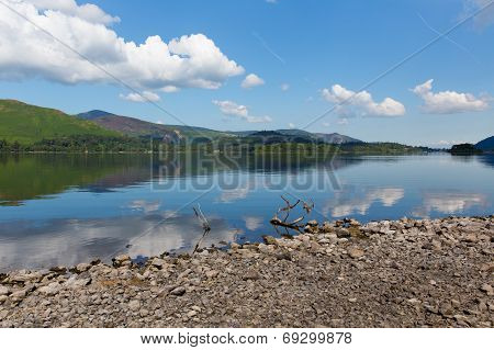 Derwent Water Lake District National Park Cumbria England uk near Keswick