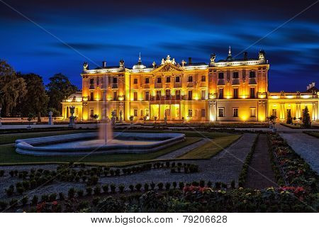 Branicki Palace At Night