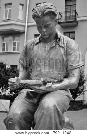 Sculpture - A Young Man Reading A Book.