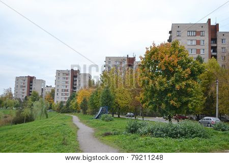 Street In Metallostroy Town.