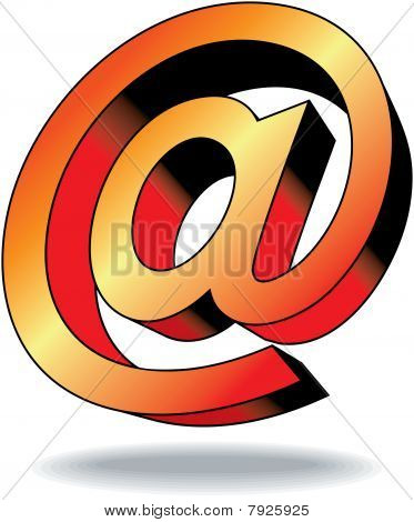 Vektorové ilustrace podepsat e-mail