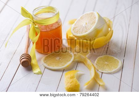Fresh Honey And Lemons