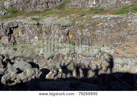 Iceland. Landscape with shadows