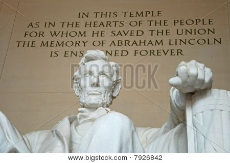 Estátua de Abraham Lincoln no Lincoln Memorial