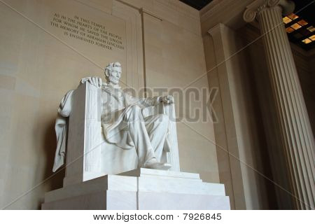 Estátua de Abraham Lincoln no Lincoln Memorial