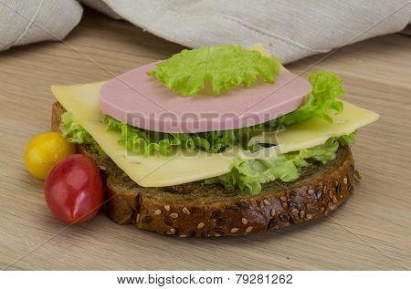 Sandwith With Ham And Cheese