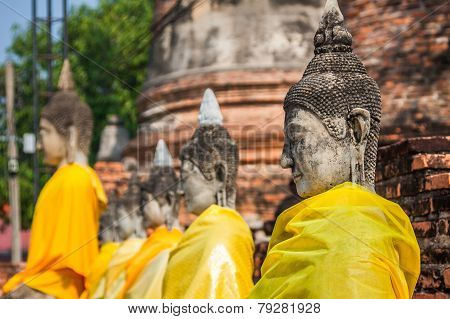 Buddha Statues Ayutthaya Thailand