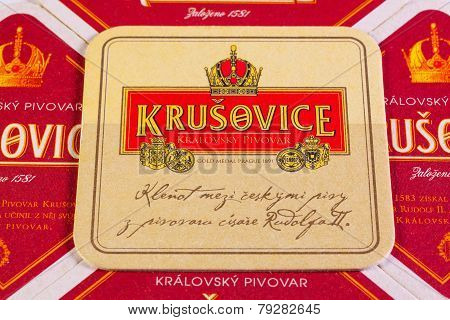Beermats From Krusovice Beer