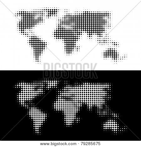 vector dotted world map
