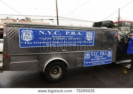 Patrolman's Benevolent Association truck