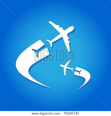 Air plane flying