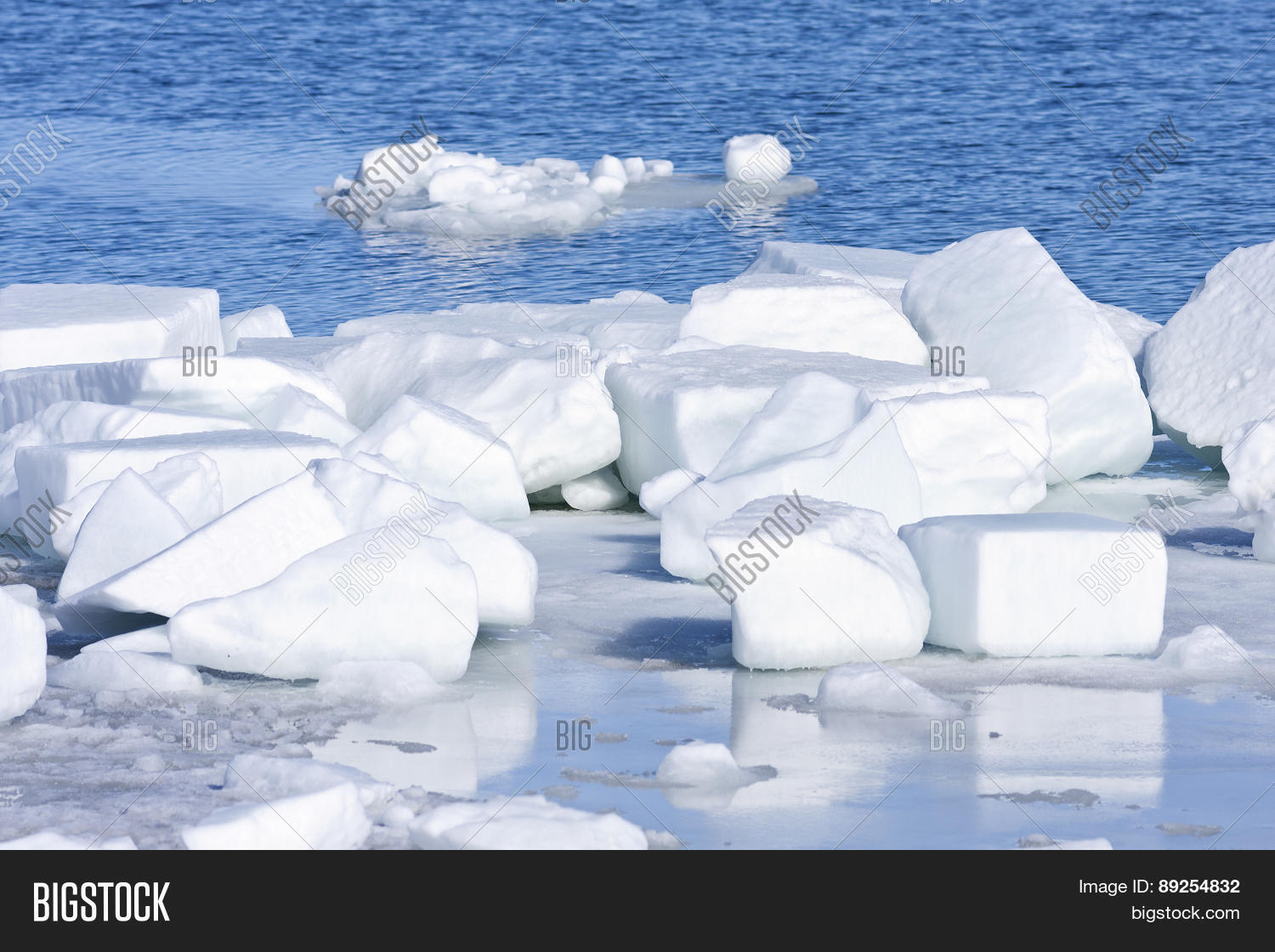 Blocks Ice Snow On Image & Photo (Free Trial) Bigstock