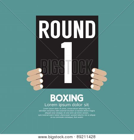 Hand Show Boxing Ring Board.