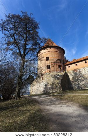 Medieval Trakai Island Castle. One of the most popular touristic destinations in Lithuania