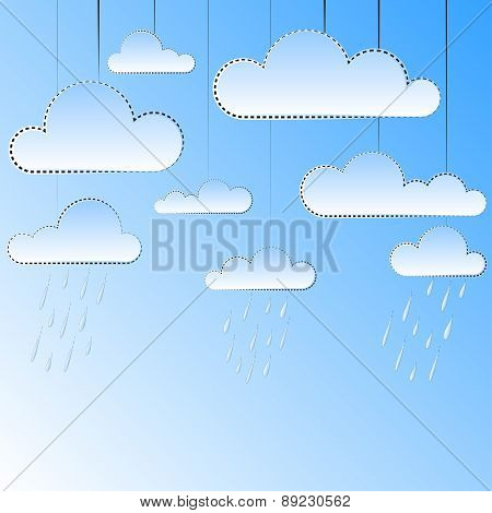 Blue sky with clouds