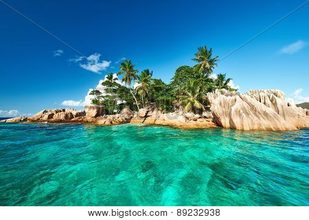 Beautiful St. Pierre Island at Seychelles