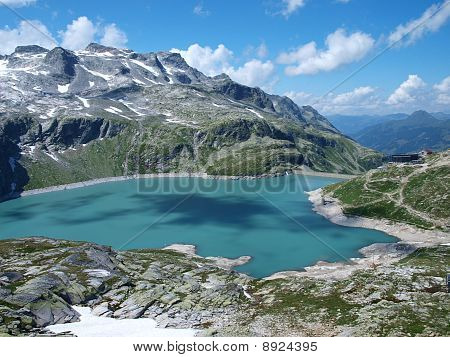 Weissee Alpine sø i Alperne