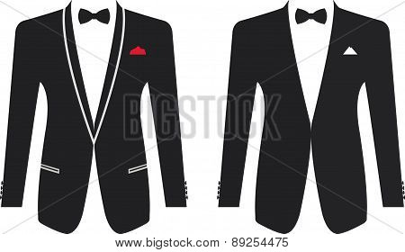 Men Formal Suit On A White Background