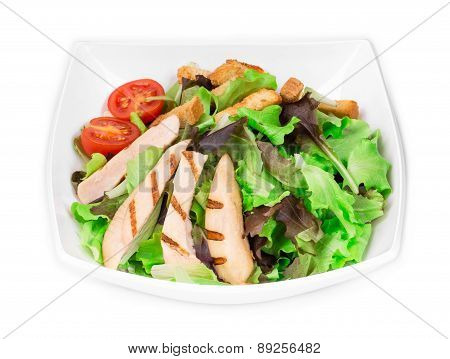 Beautiful caesar salad.