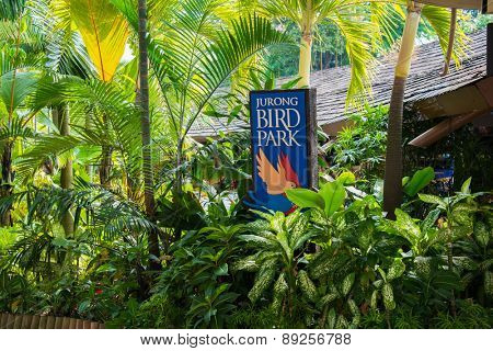 Singapore - AUGUST 3, 2014: Entrance to Jurong Bird Park on August 3 in Singapore, Singapore. Jurong Bird Park is a popular tourist attraction in Singapore
